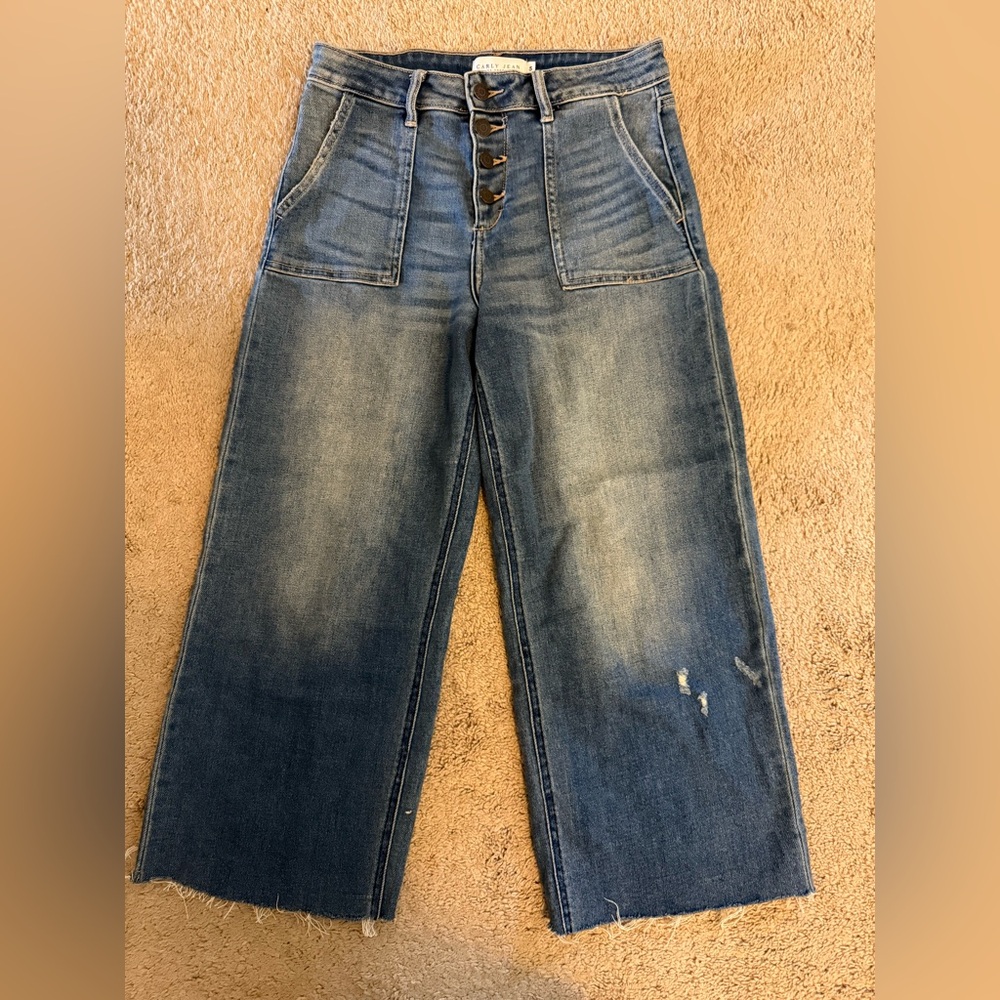 Carly Jean Los Angeles Hendrix jeans - raw hem size 5 (stretchy)